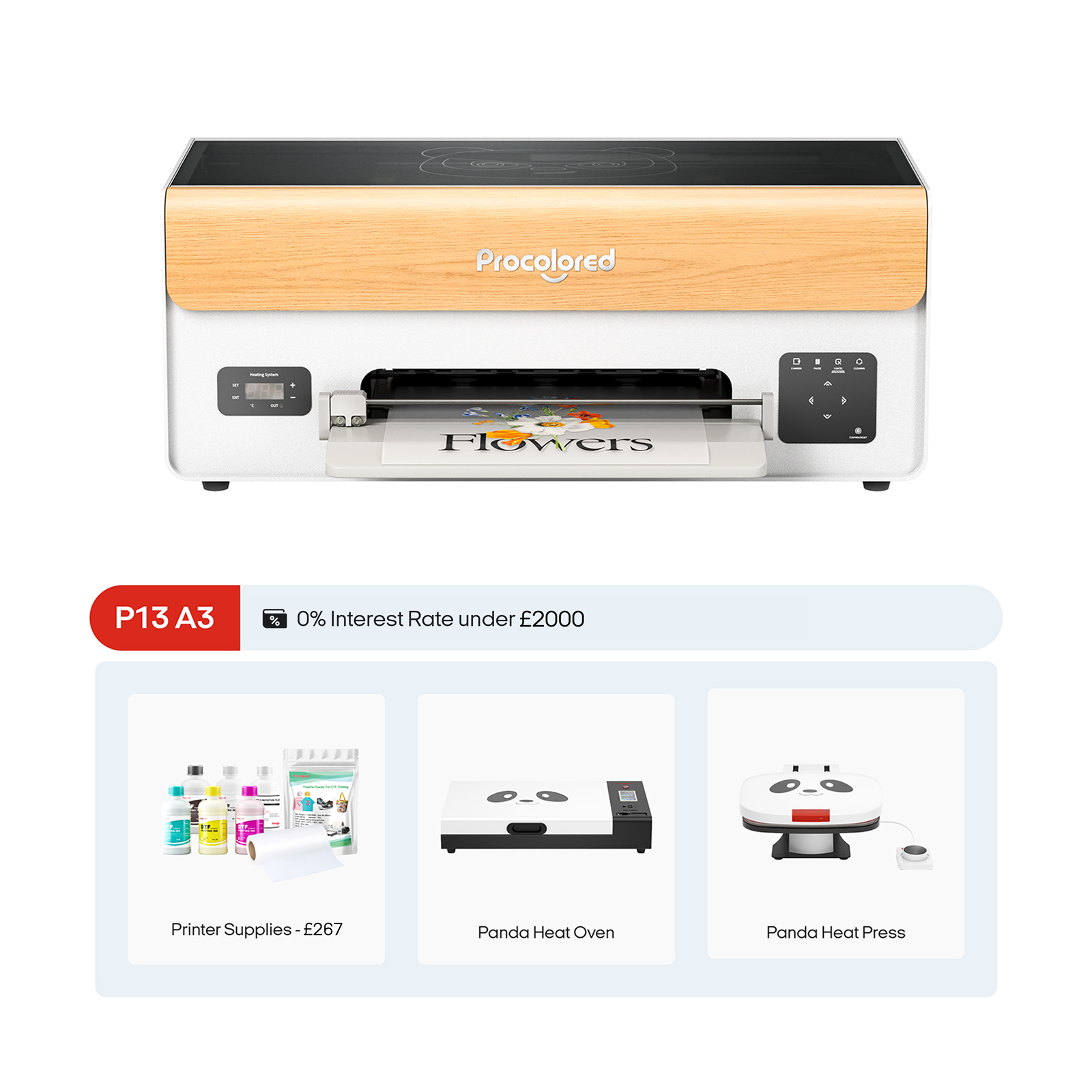 Procolored P13 DTF-Drucker 13" A3 XP600 & Komplettset