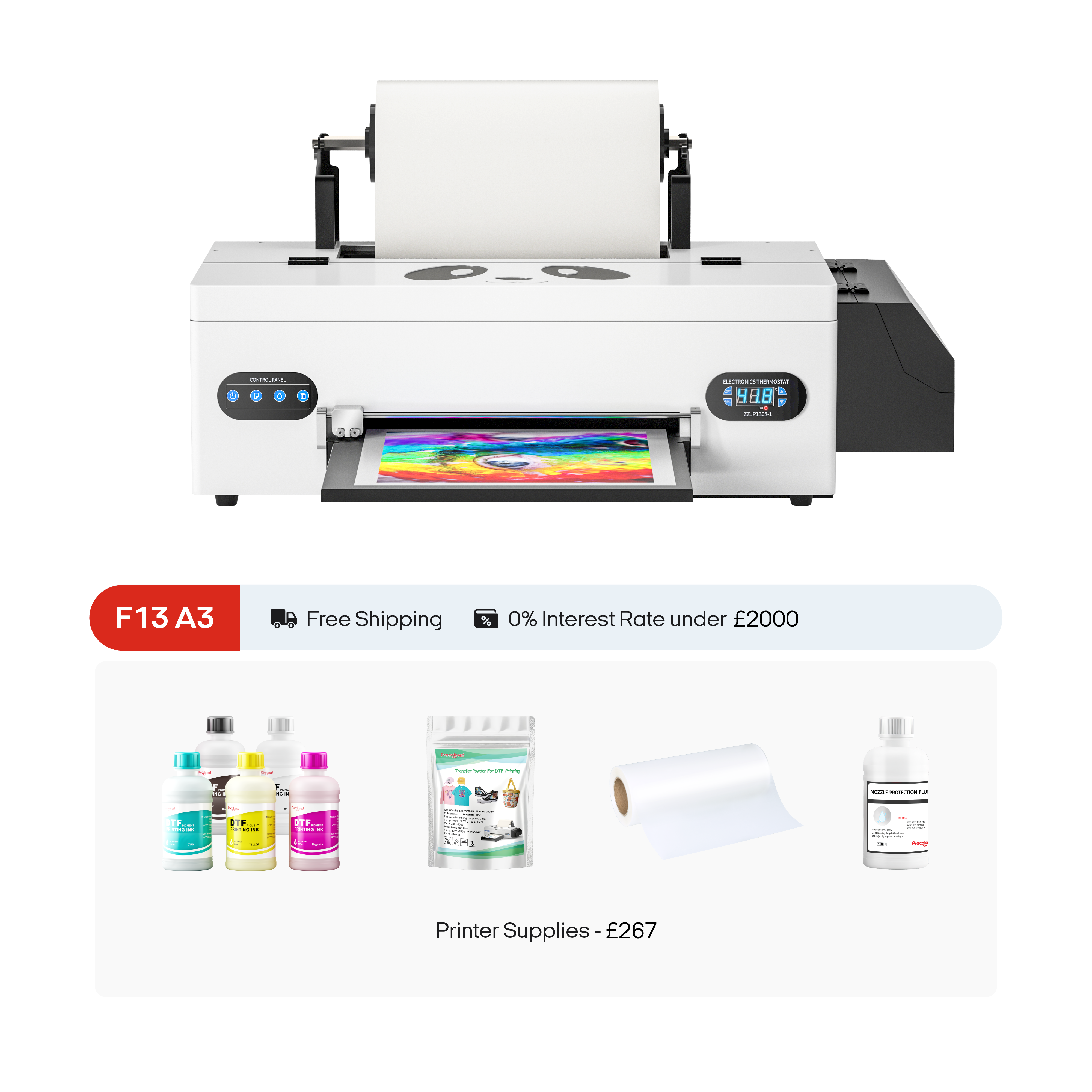 Procolored F13 Panda DTF-Drucker 13" A3 L1800/R1390