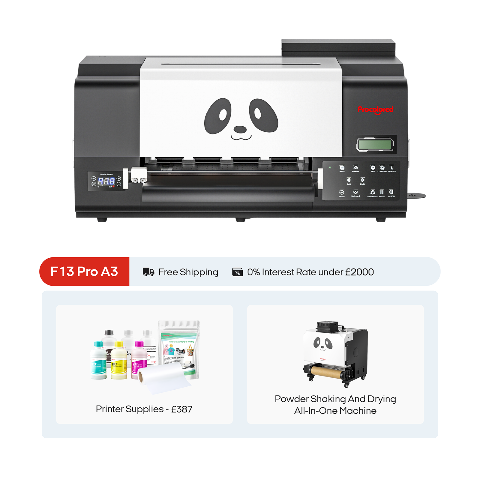 13" Doppeldruckköpfe DTF PRO A3 DTF Drucker (Direct to Film Drucker)
