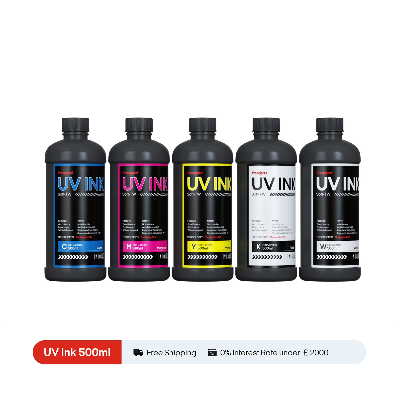 Tinta Procolored para Impressora UV DTF 500ml